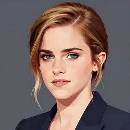 emma watson digital art portrait by yasar vurdem, brushes, wetbrushes, illustration, vector drawing, photorealistic, vector drawing, trending on artstation, 8 k