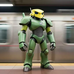 metroid on top of the subway