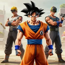 goku as a rainbow six siege operator, 4 k, highly detailed