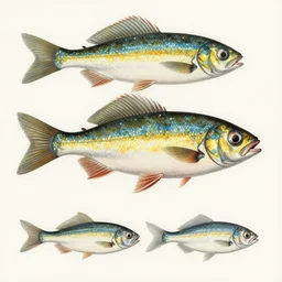 alien fish vintage scientific botanical illustration style, made by Ernst Haeckel in victorian england style