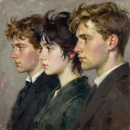 anime, trending on artstation, vogue, elle, oil painting, john singer sargent, greg rutkowski, intricate, side profile