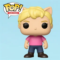 blond catboy with pink shirt funko pop, funko pop