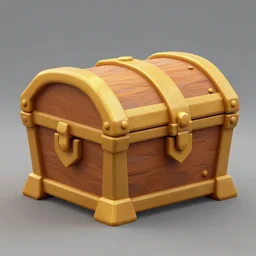 treasure chest, stylized stl, 3 d render, activision blizzard style, hearthstone style, darksiders art style, greg rutkowski style