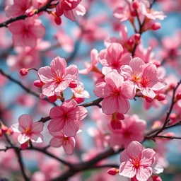 colourful sakura blossoms in the style of android jones, 1 6 k, ultra detailed, ultra intricate, artstation