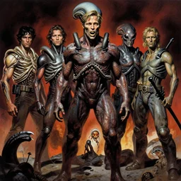 the thing brad pitt john carpenter by stanley artgerm lau, wlop, the thing alien assimilation, metamorphose, rossdraws, frank frazetta, andrei riabovitchev, marc simonetti