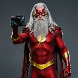 Gandalf as DC Comics The Flash, dslr photo