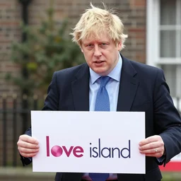 Boris Johnson getting voted off the love island, highly detailed, professional photograph, sharp focus