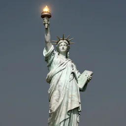 statue of a light particle