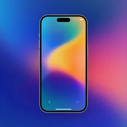 A desktop wallpaper that visualizes AI, blend elements, stylistic, visualize, Machine Learning, smooth noise 4K, vivid colors, iPhone wallpaper, gradient, surrealism