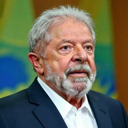 portrait en buste of Luis inacio Lula da Silva