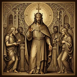 ecumenical steele of avarice fraternity, sermon of philistine greed, detailed, intricate, aesthetic, artistic
