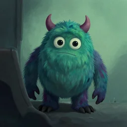 creepy monster creeping up