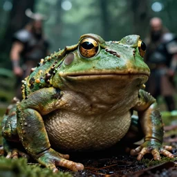 macro medium shot, rugged anthropomorphic muscular!!!!!!!! oversized!!!!!! ( ( ( ( ( ( ( ( ( ( ( ( frog ) ) ) ) ) ) ) ) ) ) ) ( ( ( ( ( ( barbarian hunter ) ) ) ) ) in deep forest, kodachrome film still