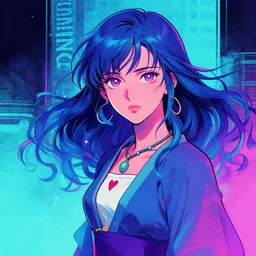 Colourburst in webcomic style, cool colours palette
