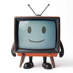 man made of tv static, game character