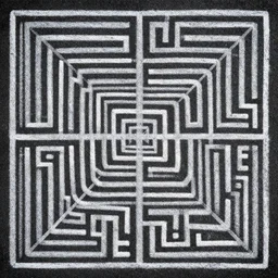 pictorial dense  labyrinthian variegated chalk art