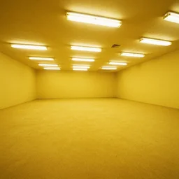 Backrooms, where it's nothing but the stink of old moist carpet, the madness of mono-yellow, the endless background noise of fluorescent lights at maximum hum-buzz, and approximately six hundred million square miles of randomly segmented empty rooms to be trapped in