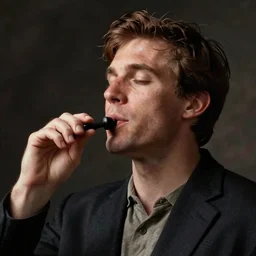 a man whistling