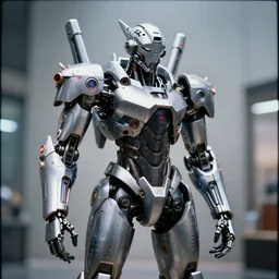 techno mech cybernetic life form, anime and manga, 35mm wide angle shot, depth of field