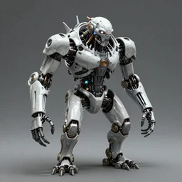“Concept art, cybernetic monster made from science gone wrong, highly detailed”