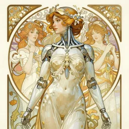 cybernetic, intricate, elegant, highly detailed, digital painting, artstation, concept art, smooth, sharp focus, illustration, art by artgerm and greg rutkowski and alphonse mucha