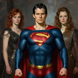 willem dafoe as superman in man of steel, by magali villeneuve and william bouguereau, 4 k