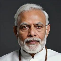 a portrait of narendra modi in evil looks