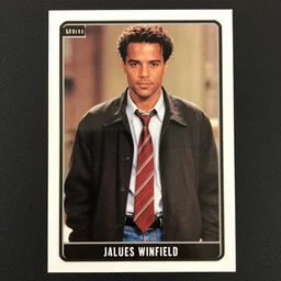 trading card of samuel l jackson as jules winfield, trading card, pulp fiction collectible,