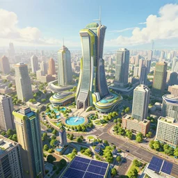 solarpunk city