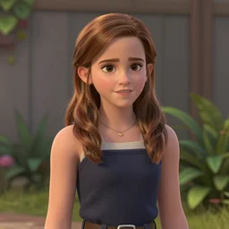 emma watson as a pixar character cgsociety trending on artstation