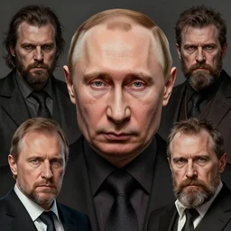 vladimir putin face recognizable, orc chieftain, macabre, by donato giancola and greg rutkowski and wayne barlow and zdzisław beksinski, realistic face, digital art