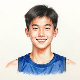 a 1 9 2 8 color drawing portrait. happy, healthy, smiling, sporty, glowing, teenage greta garbo in athletic wear with big smile and healthy teeth. colorful, realistic, high quality.