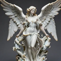 high intricate porcelain baroque stunning woman body sensual angelic warrior, 8 k, wet skin long hair and red lips hyperrealistic hyperdetailed pastel maria panfilova, andrea savchenko, mike kime, ludovic plouffe, qi sheng luo, oliver cook, trending on artstation