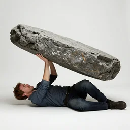 jordan peterson struggling underneath a metaphorical stone slab representing the weight of his own lies