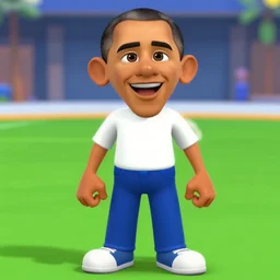 screenshot of obama as a mii, 4 k, wii sports