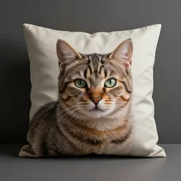 a pillow cat, realistic