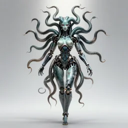 beautiful robot medusa gorgon