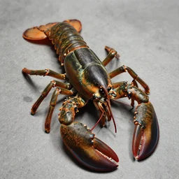 a realistic an very detailed tank lobster
