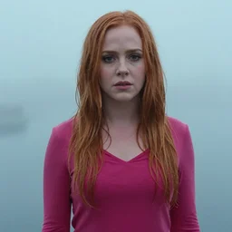 a film still of lindsay lohan, vibrant, cold, misty and wet, 5 0 mm lens, lineart behance hd, dramatic lighting, global illumination, trending on artstation, bloom
