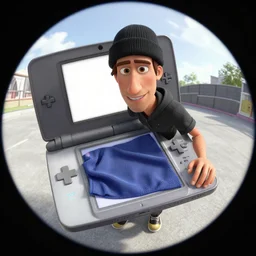 tony hawk, 3 ds max animation, redshift render, realistic, cloth sim, fisheye 4 k