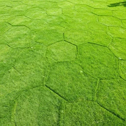 hexagonal lawn char