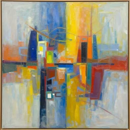 an abstract painting by by greg rutkowski