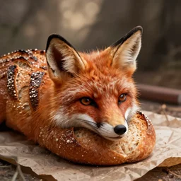 bread with fox head