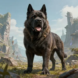 highly detailed portrait photo of a huge mackogneur in a scenic dystopian environment, hyperrealistic Illustration