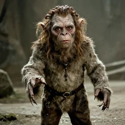 film still of Joe Pesci playing Gollum in Lord of the Rings, 4k