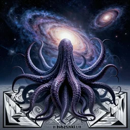 tentacles from void!!!! destroying galaxy space by beksinski!!, mc escher!!, tessellation, trending on artstation, profile picture logo, variation 1 0 0 0, extreme detail