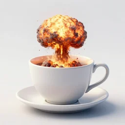 a nuclear explosion contained in a teacup