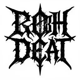 intracate and very detailed death metal logo, bold font, scary letters, ryoji ikeda and m. c escher, zdzislaw beksinski, wayne barlowe
