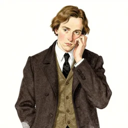 portrait ennui fashion model, illustrated by edward gorey, aschenbach, lagerstedt