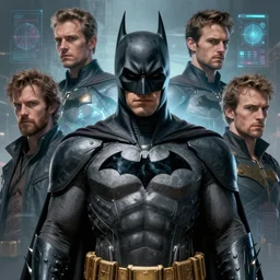 batman fantasy character portrait, ultra realistic, cinematic, concept art, wide angle, intricate details, hologram, highly detailed by greg rutkowski, aaron horkey, gaston bussiere, craig mullins, simon bisley, arthur rackham